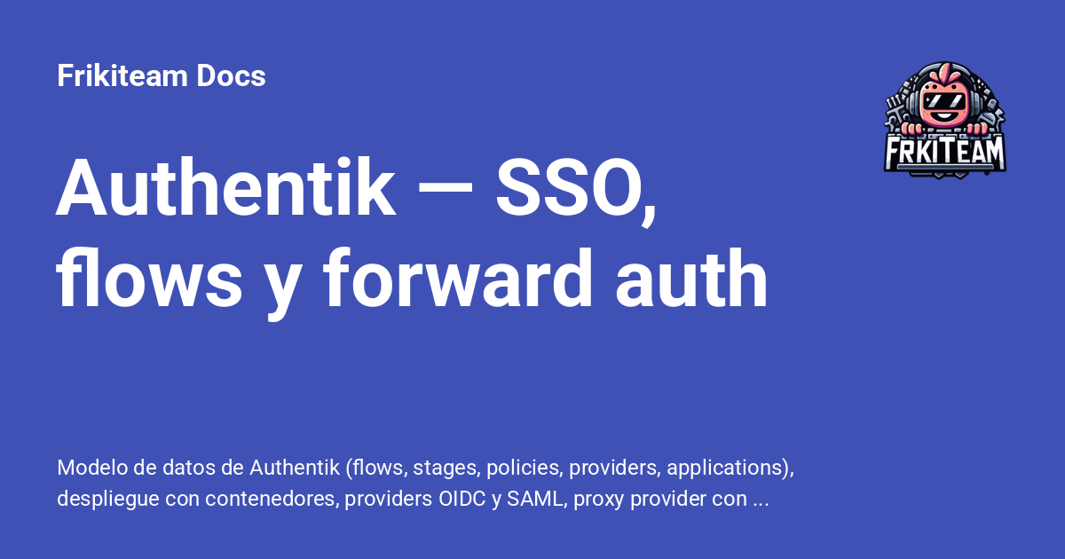 Authentik - Frikiteam Docs